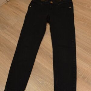 Cache Black Skinny Jeans with Gold Hardware
